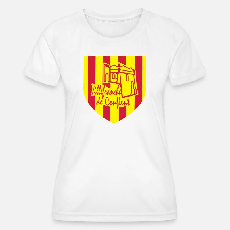 villefranche de conflent,pyrènèes orientales - Women's Functional T-Shirt - white
