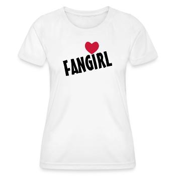 Fangirl Geschenk - Frauen Funktions-T-Shirt - Weiß - Vorne - AI Model Female 172 dark (172cm)