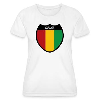 Guinée - T-shirt sport Femme - blanc - Devant - AI Model Female 172 dark (172cm)