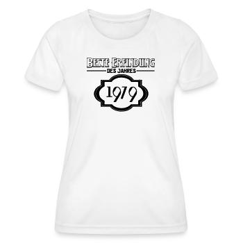 Beste Erfindung des Jahres 1979 Geschenk - Frauen Funktions-T-Shirt - Weiß - Vorne - AI Model Female 172 dark (172cm)
