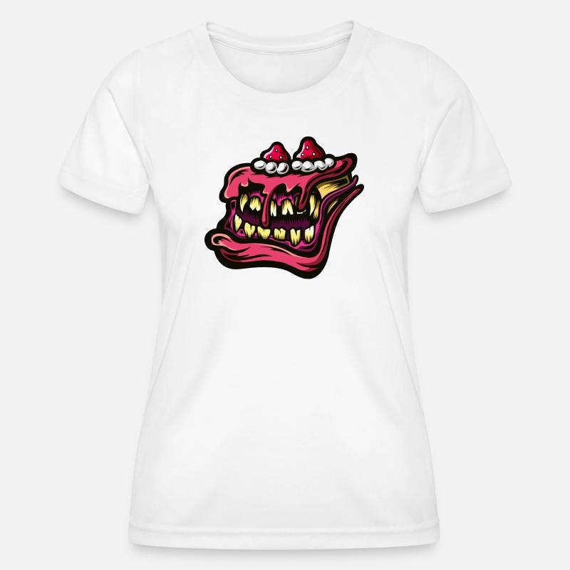 KekiMon - Women's Functional T-Shirt - white
