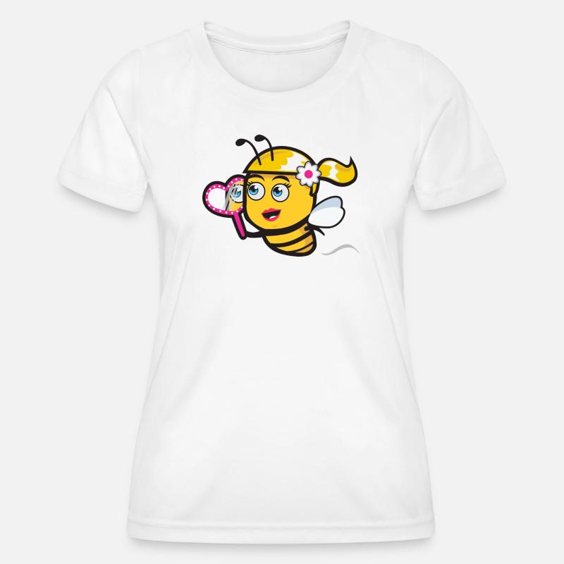 Beautiful Bee - Women's Functional T-Shirt - white