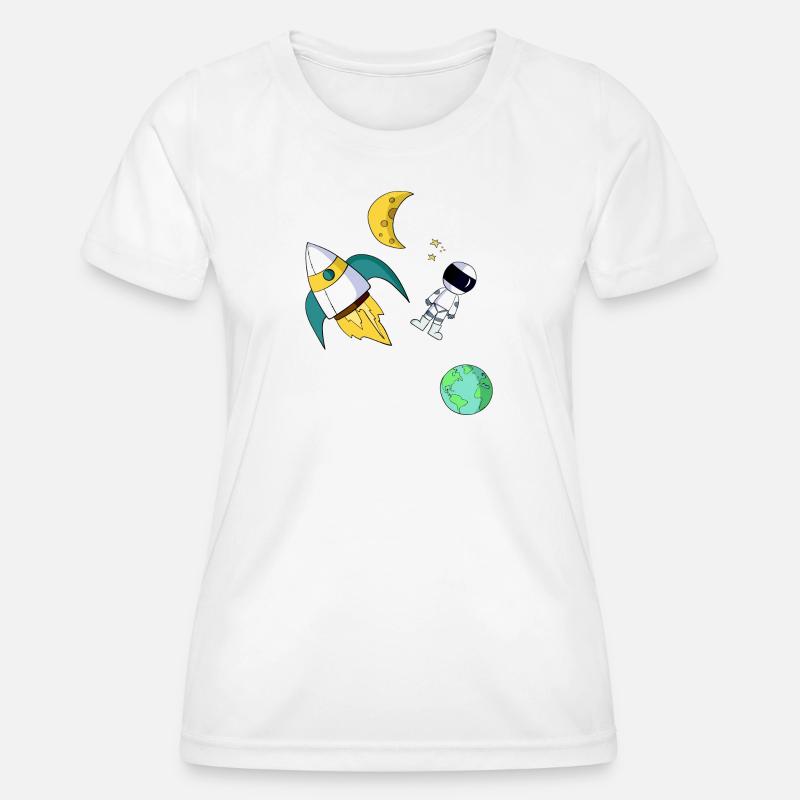 space - Women's Functional T-Shirt - white