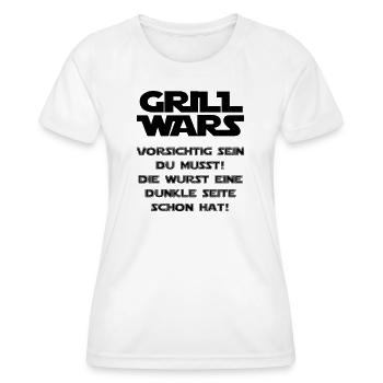Grill Wars - Frauen Funktions-T-Shirt - Weiß - Vorne - AI Model Female 172 dark (172cm)