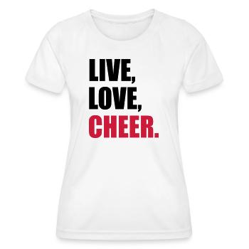 cheerleader - Women's Functional T-Shirt - white - Front - AI Model Female 172 dark (172cm)