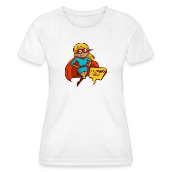 Super Mutter - Frauen Funktions-T-Shirt - Weiß - Vorne - AI Model Female 172 dark (172cm)