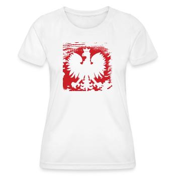 Polen - Frauen Funktions-T-Shirt - Weiß - Vorne - AI Model Female 172 dark (172cm)