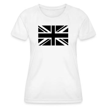 British Flag - Women's Functional T-Shirt - white - Front - AI Model Female 172 dark (172cm)