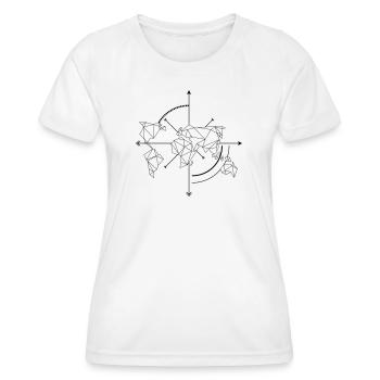 Travel the World - Women's Functional T-Shirt - white - Front - AI Model Female 172 dark (172cm)