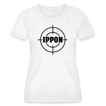 Target Ippon Judo Vektor - Frauen Funktions-T-Shirt - Weiß - Vorne - AI Model Female 172 dark (172cm)