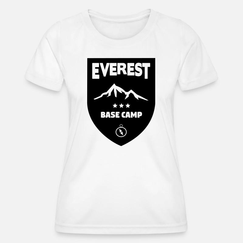 Mount Everest Basecamp - Women's Functional T-Shirt - white