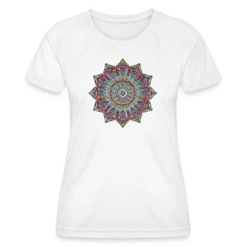 Mandala - Frauen Funktions-T-Shirt - Weiß - Vorne - AI Model Female 172 dark (172cm)