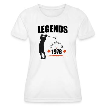 1978 - Frauen Funktions-T-Shirt - Weiß - Vorne - AI Model Female 172 dark (172cm)