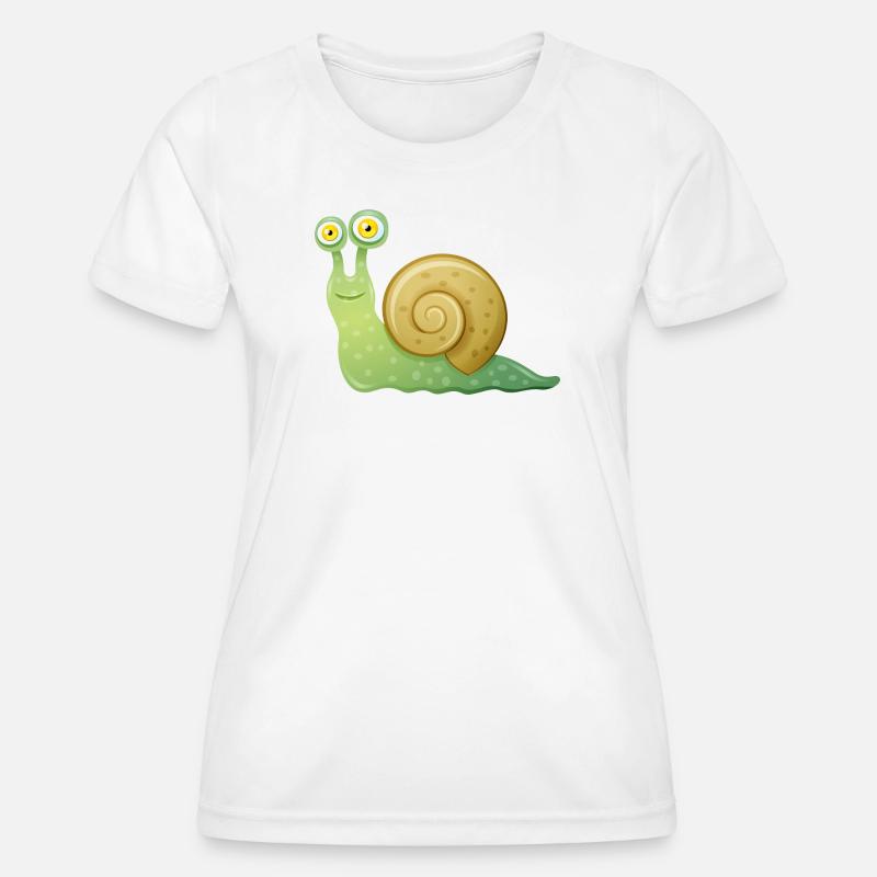 snail - Women's Functional T-Shirt - white