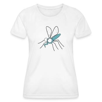 insect mosquito Mücke Mückenplage Stich - Frauen Funktions-T-Shirt - Weiß - Vorne - AI Model Female 172 dark (172cm)