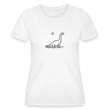 Dinosaurier - Frauen Funktions-T-Shirt - Weiß - Vorne - AI Model Female 172 dark (172cm)