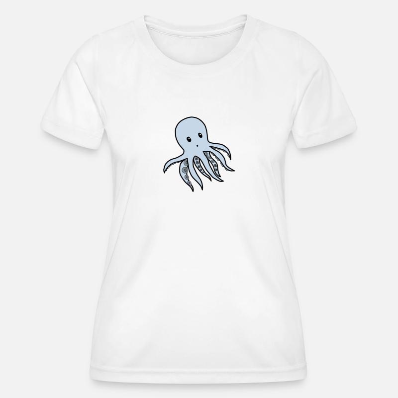 octopus - Women's Functional T-Shirt - white
