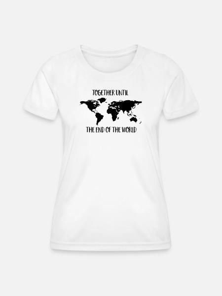 Weltreise - Frauen Funktions-T-Shirt - Weiß