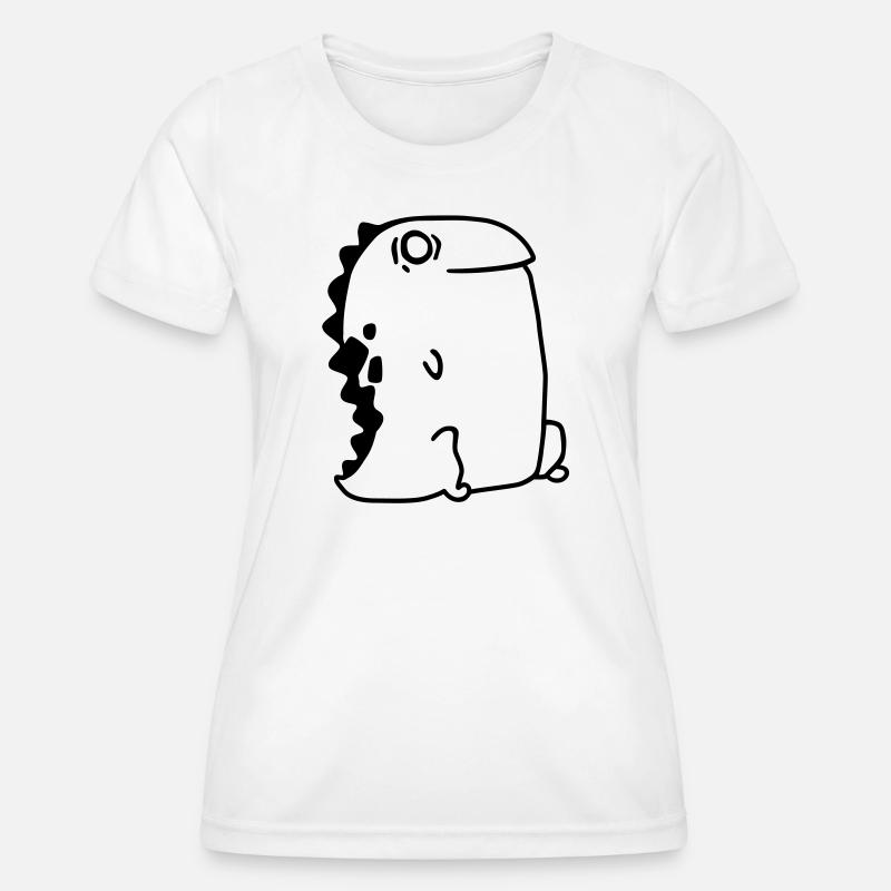 Dino - RAWR - Women's Functional T-Shirt - white