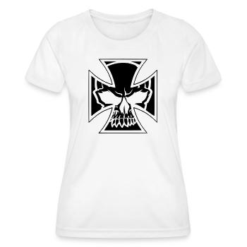 skull7 - Frauen Funktions-T-Shirt - Weiß - Vorne - AI Model Female 172 dark (172cm)
