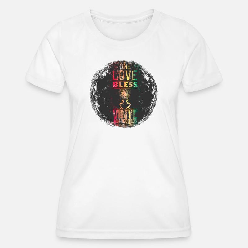 vinyl reggae - Women's Functional T-Shirt - white