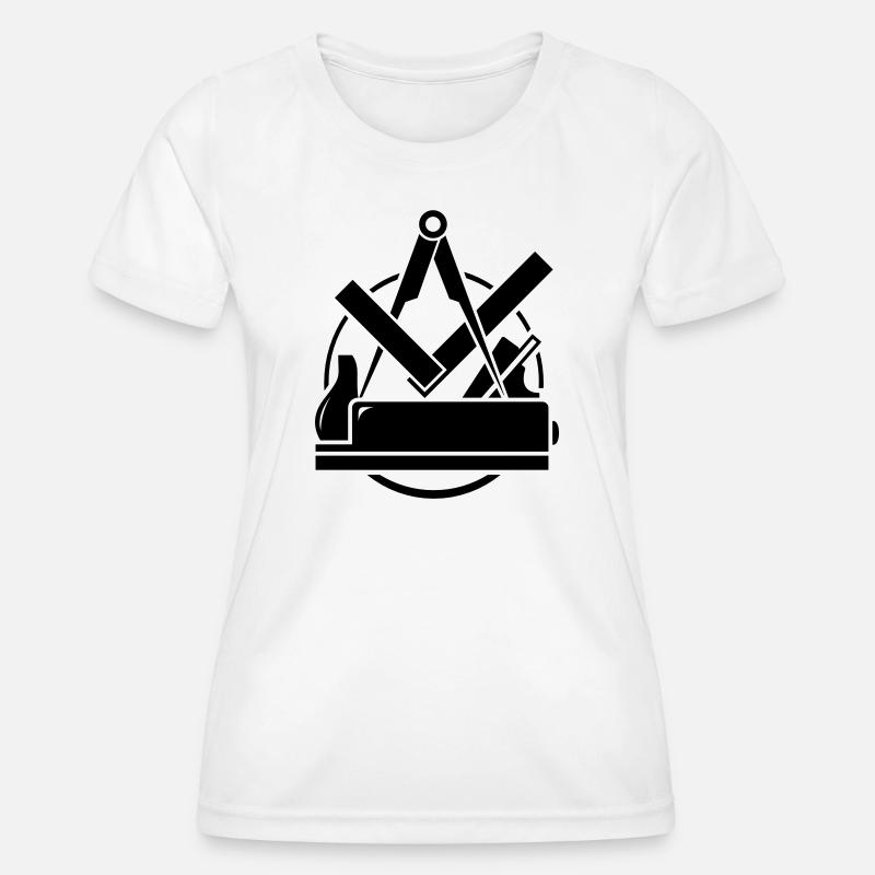 Carpenter emblem, Carpenter Logo - Women's Functional T-Shirt - white
