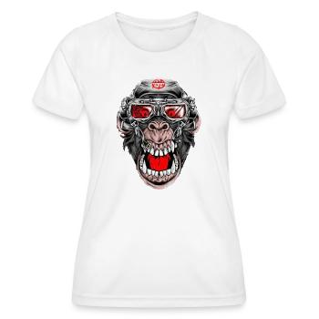 Crazy Monkey - T-shirt sport Femme - blanc - Devant - AI Model Female 172 dark (172cm)