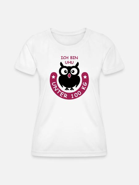 UHU unter hundert Kilo - Frauen Funktions-T-Shirt - Weiß