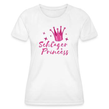 Schlager Princess Krone Schlagerfan musique folklorique - T-shirt sport Femme - blanc - Devant - AI Model Female 172 dark (172cm)