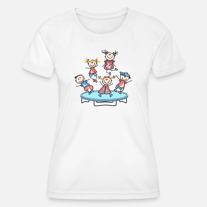 Trampoline - Women's Functional T-Shirt - white