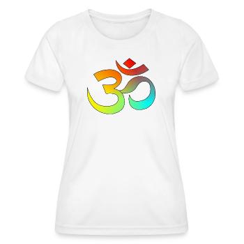 Chinese characters - Women's Functional T-Shirt - white - Front - AI Model Female 172 dark (172cm)