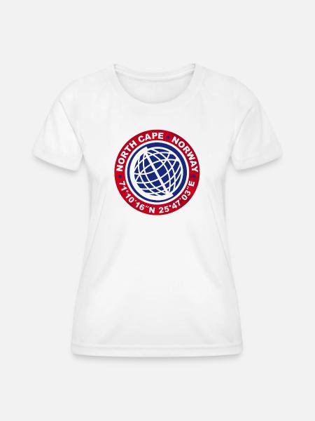 NORDKAP NORWEGEN - Frauen Funktions-T-Shirt - Weiß