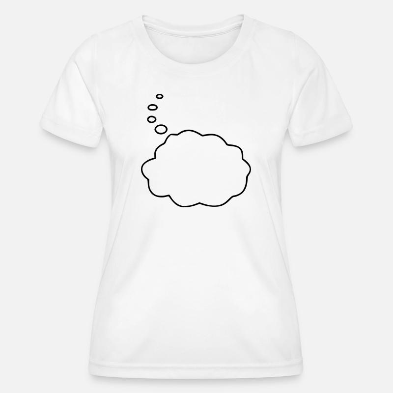 Speech Bubble / Thought Bubble - Women's Functional T-Shirt - white