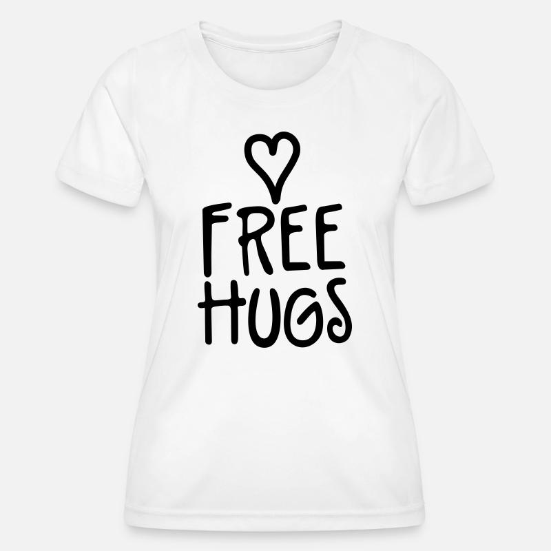 free hugs - Women's Functional T-Shirt - white