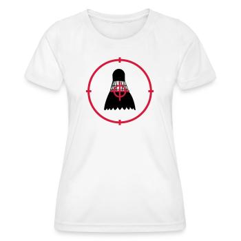 Badminton - T-shirt sport Femme - blanc - Devant - AI Model Female 172 dark (172cm)