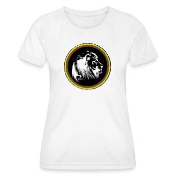 Rasta Color Wheel Ring - Women's Functional T-Shirt - white - Front - AI Model Female 172 dark (172cm)