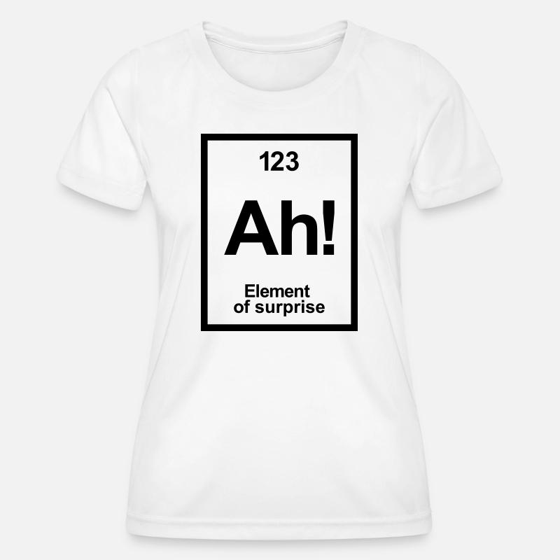 periodic table - Women's Functional T-Shirt - white