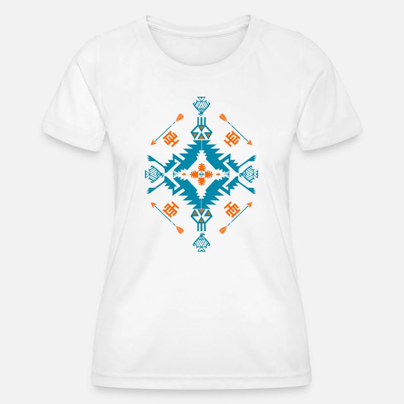 native mandalas - Women's Functional T-Shirt - white