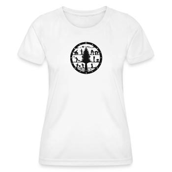 Vibration proof - Women's Functional T-Shirt - white - Front - AI Model Female 172 dark (172cm)
