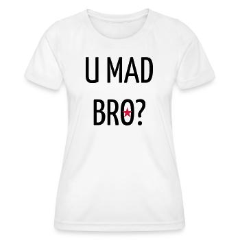 Quote / Gaming / Geek / Gamer / Computer / Game - Women's Functional T-Shirt - white - Front - AI Model Female 172 dark (172cm)