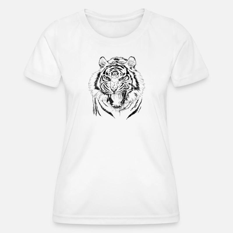 tiger - Women's Functional T-Shirt - white