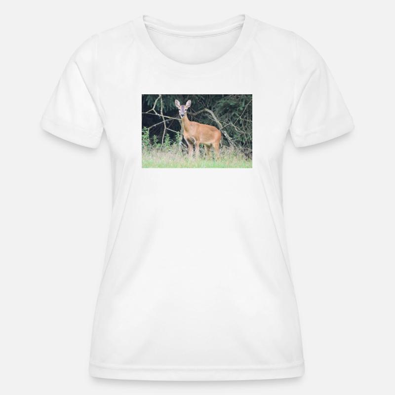 Deer forest - Women's Functional T-Shirt - white