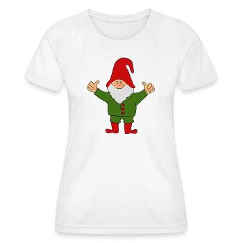Wichtel Zwerge - Frauen Funktions-T-Shirt - Weiß - Vorne - AI Model Female 172 dark (172cm)