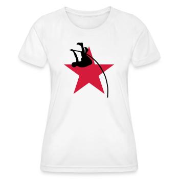 Stabhochsprung Stabhochsprunger Sport Sportler - Frauen Funktions-T-Shirt - Weiß - Vorne - AI Model Female 172 dark (172cm)