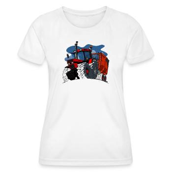 0856 case cart ALT - Women's Functional T-Shirt - white - Front - AI Model Female 172 dark (172cm)