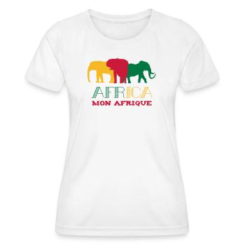 Africa Mon Afrique / Art / Design - Women's Functional T-Shirt - white - Front - AI Model Female 172 dark (172cm)