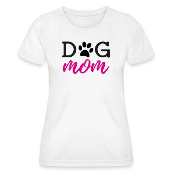 Chien maman - T-shirt sport Femme - blanc - Devant - AI Model Female 172 dark (172cm)