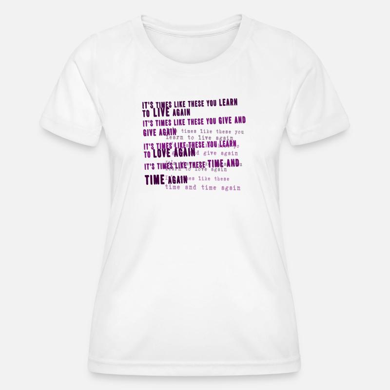 foo fighters lyric - Women's Functional T-Shirt - white