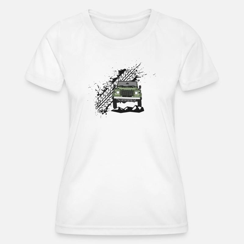 Defender Splash Front - Frauen Funktions-T-Shirt - Weiß