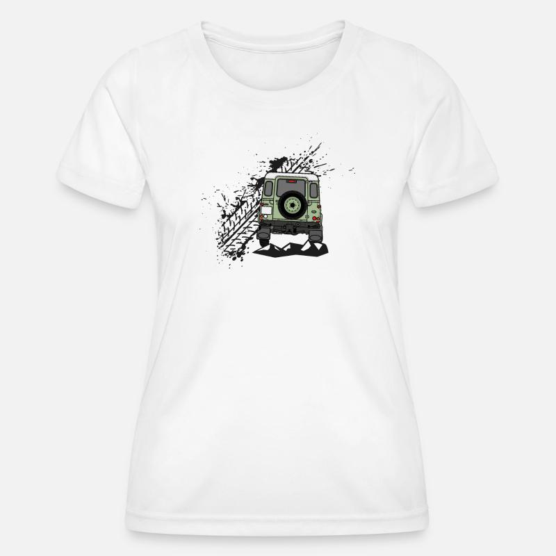 Defender Splash Rear - Women's Functional T-Shirt - white